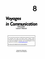Page 1: Grade 8 (English Module) - Voyages in Communication
