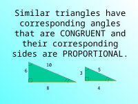 Page 13: Similar Triangles Notes